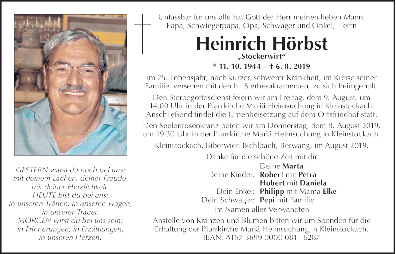 Heinrich Hörbst Bild