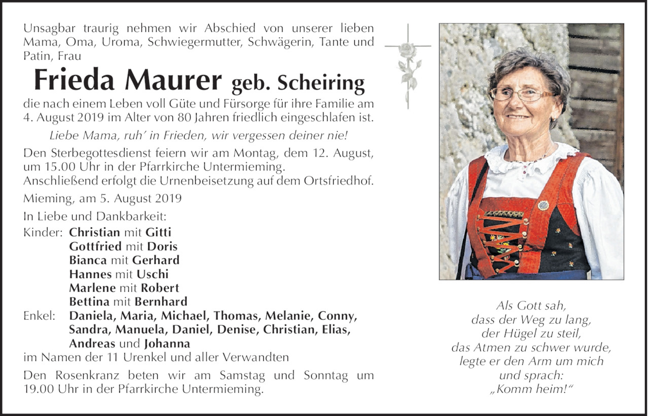 Frieda Maurer Bild