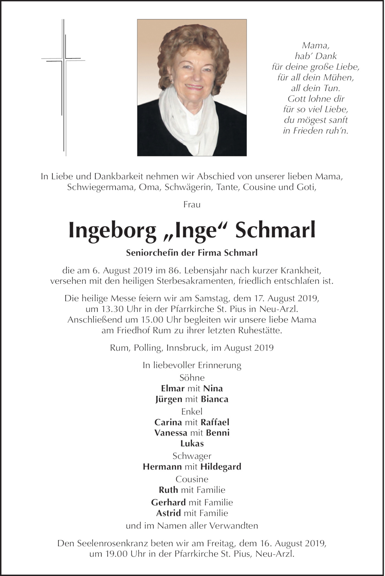 Ingeborg Schmarl Bild