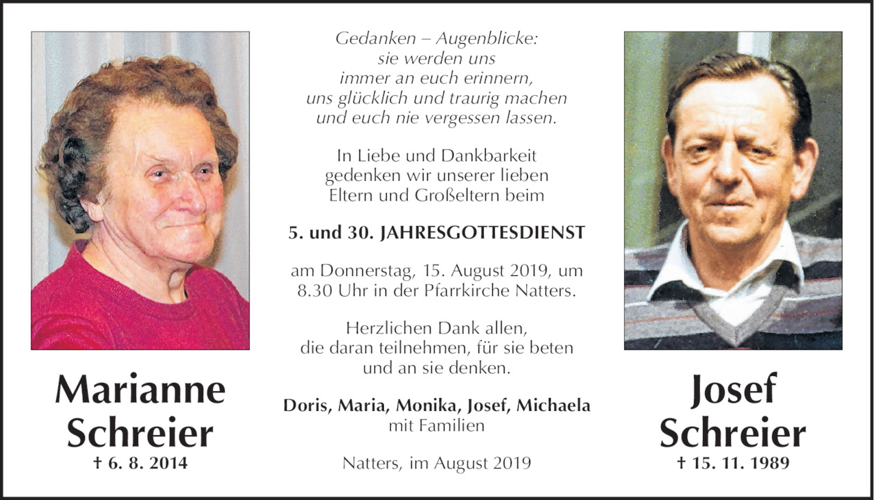 Marianna und Josef Schreier Bild