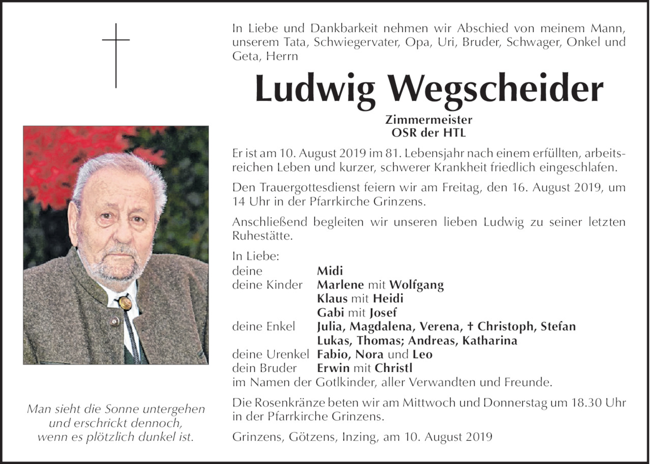 Ludwig Wegscheider Bild