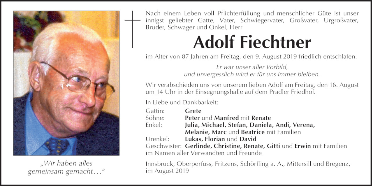 Adolf Fiechtner Bild