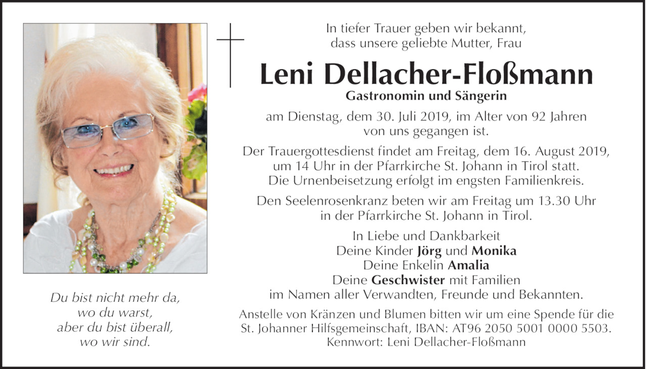 Leni Dellacher-Floßmann Bild