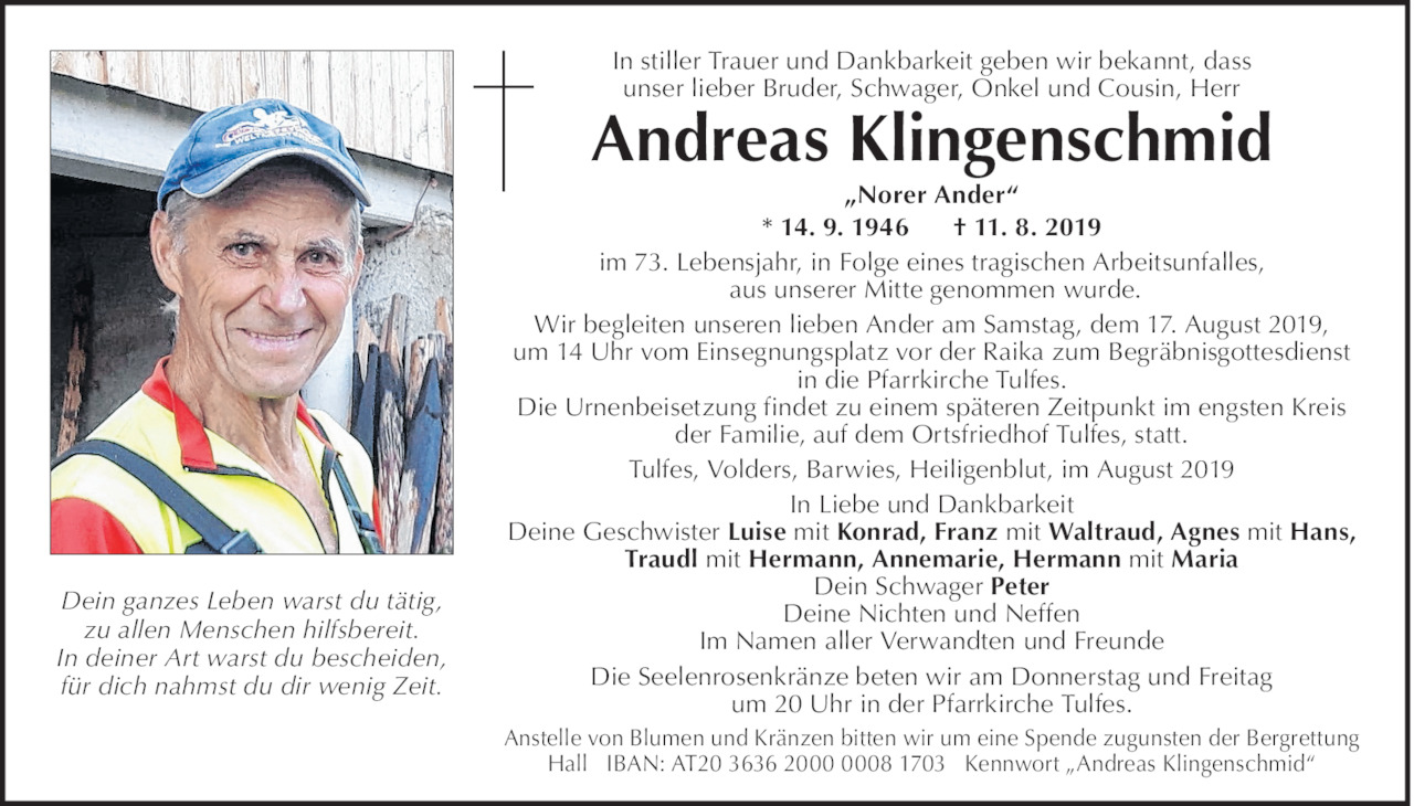 Andreas Klingenschmid Bild