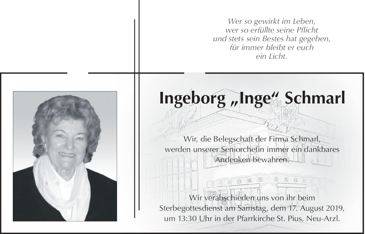 Ingeborg Schmarl Bild