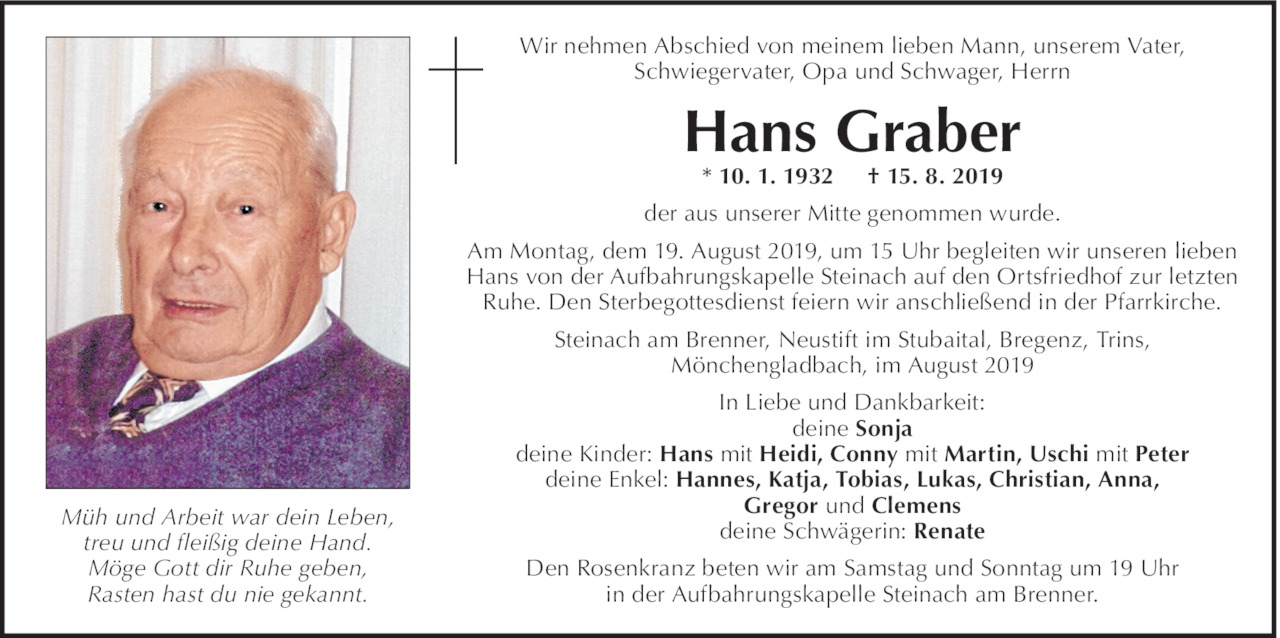 Hans Graber Bild
