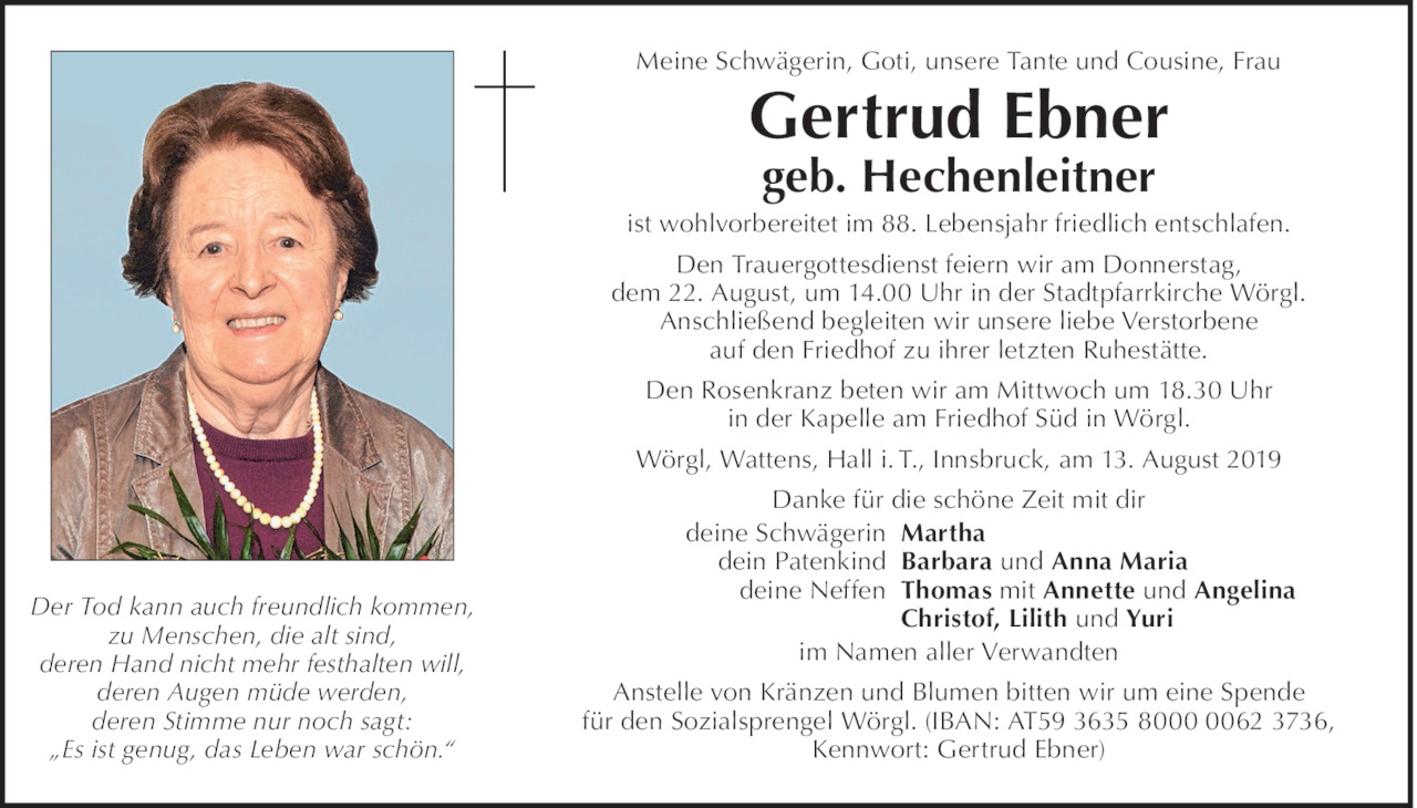 Gertrud Ebner Bild