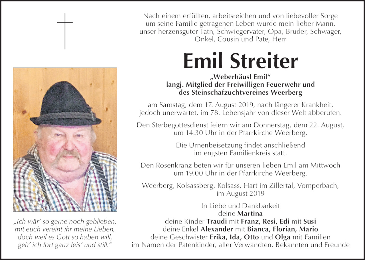 Emil Streiter Bild