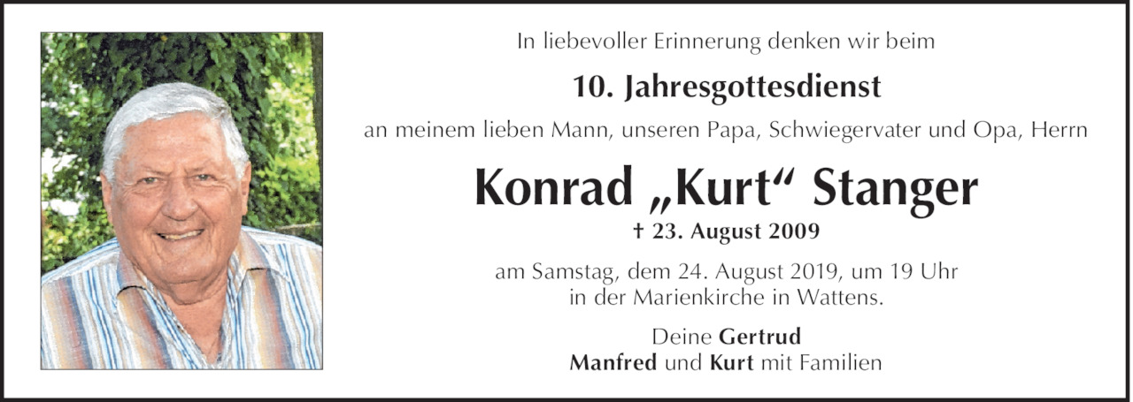 Konrad Stanger Bild