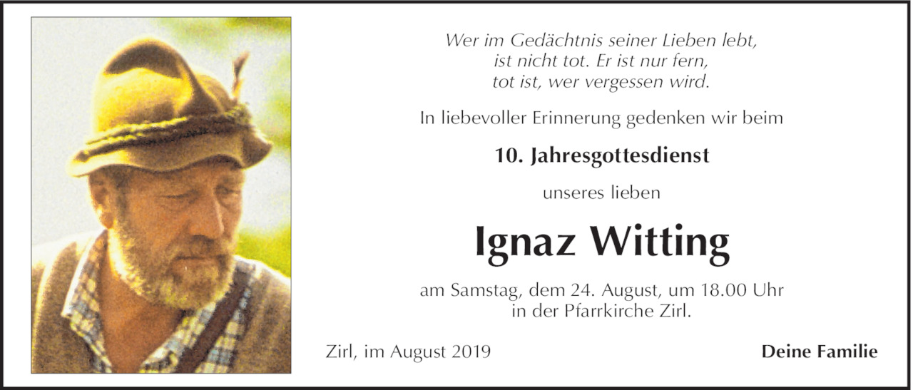 Ignaz Witting Bild