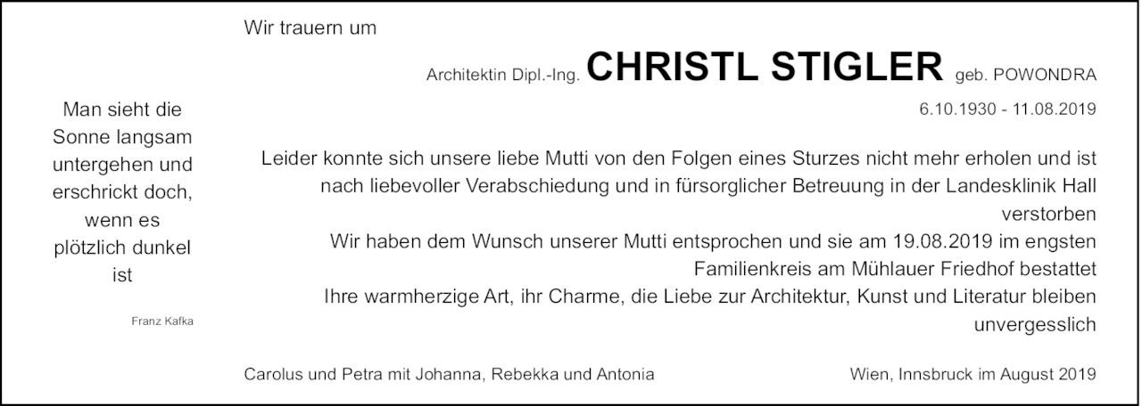 Christl Stigler Bild