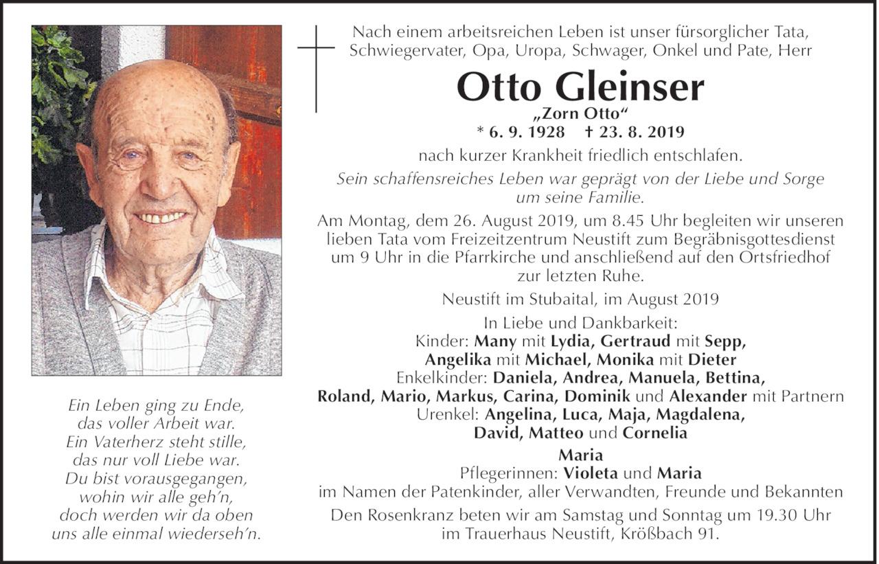 Otto Gleinser Bild