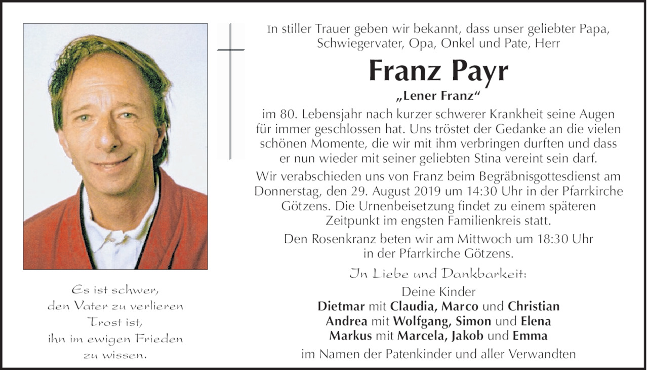 Franz Payr Bild