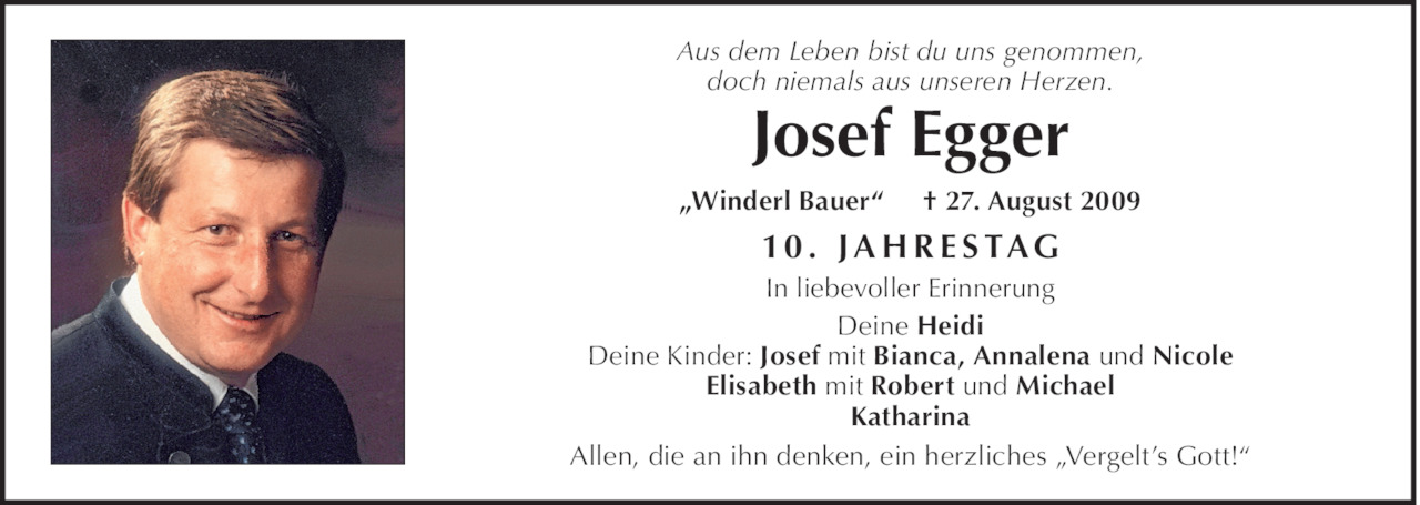 Josef Egger Bild