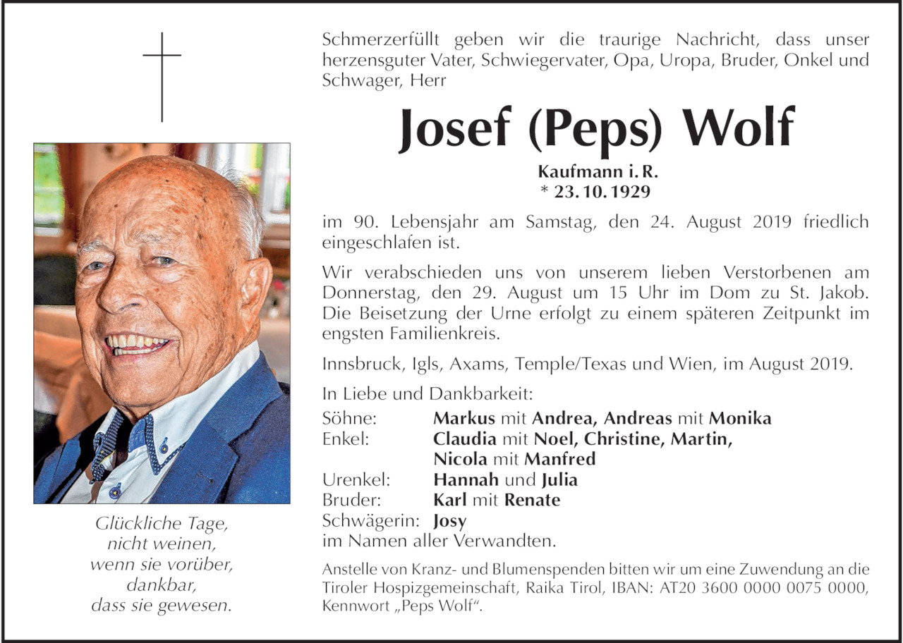 Josef Wolf Bild