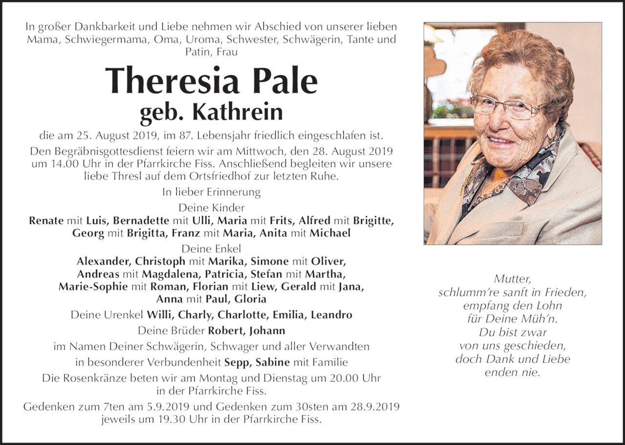 Theresia  Pale Bild