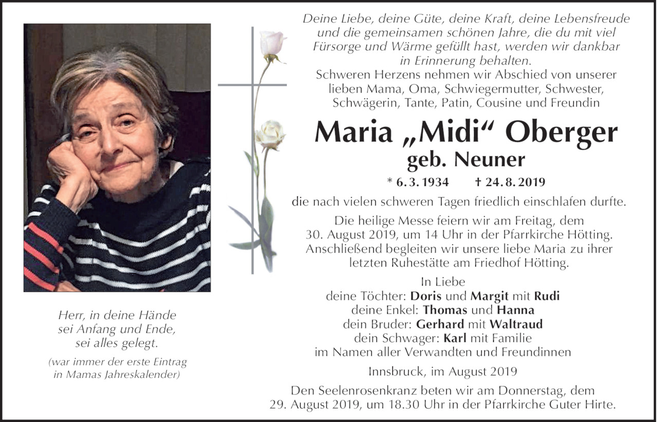 Maria Oberger Bild