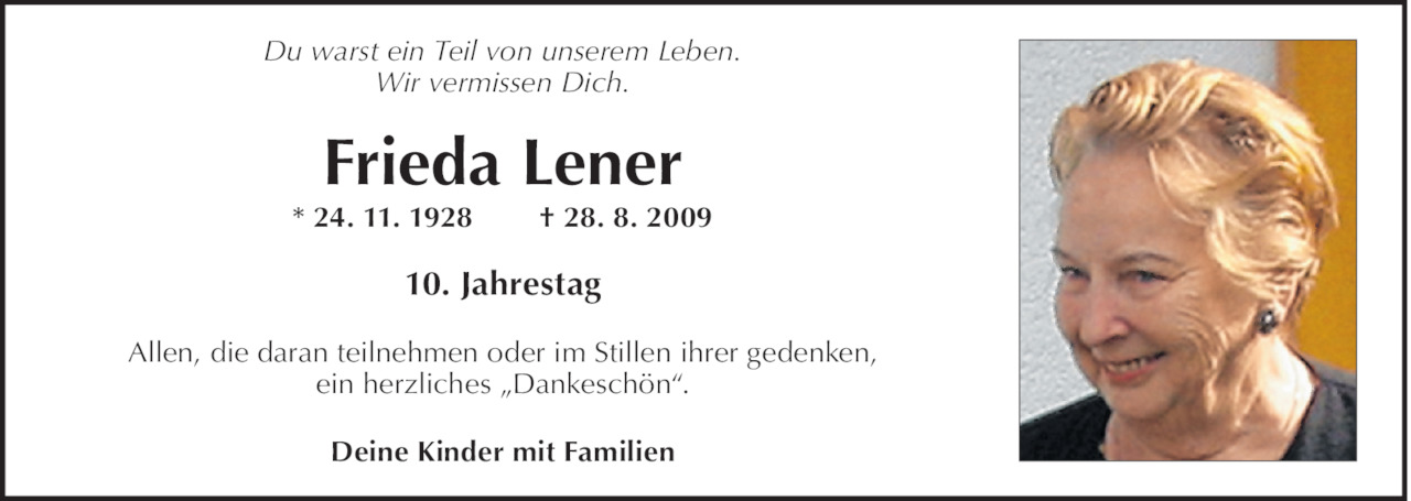 Frieda Lener Bild