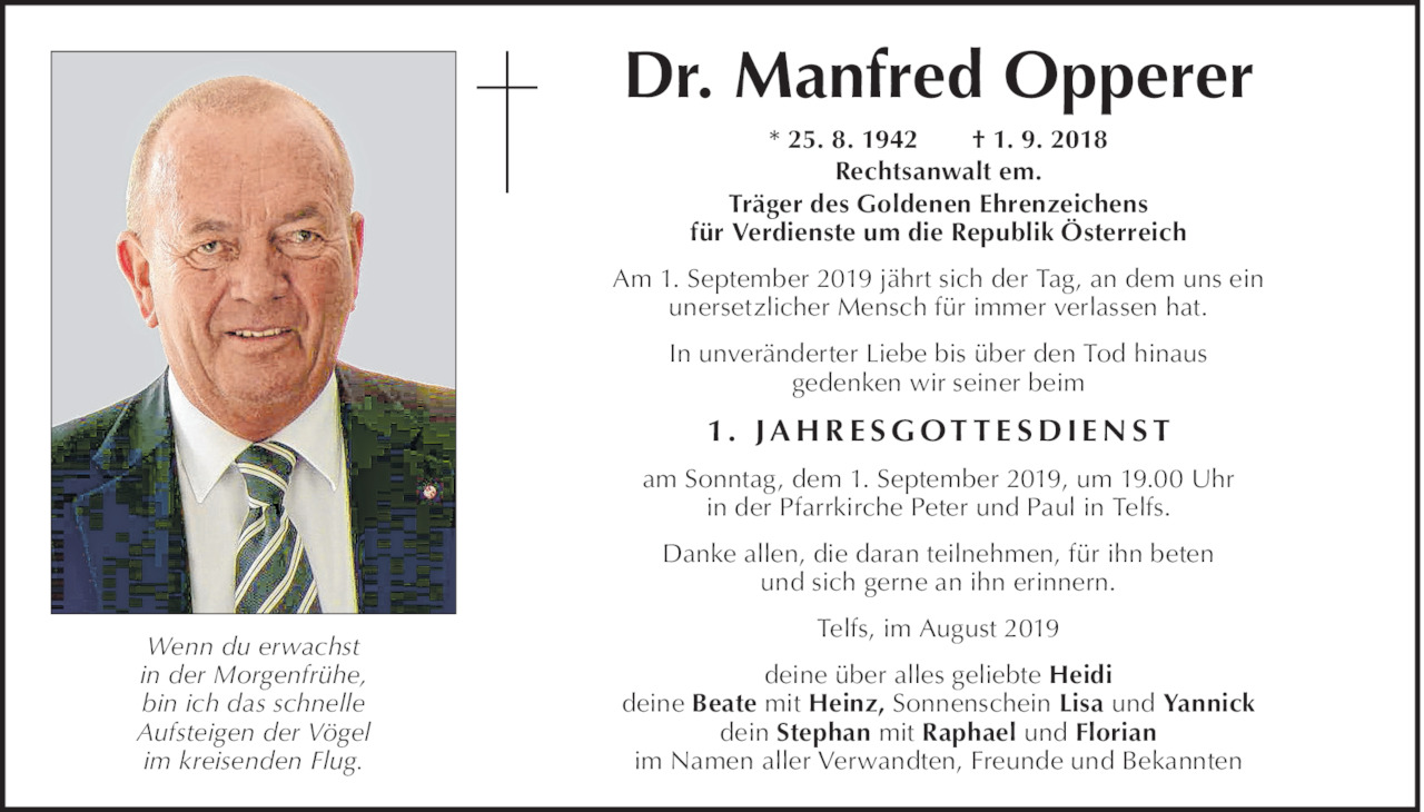 Manfred Opperer Bild