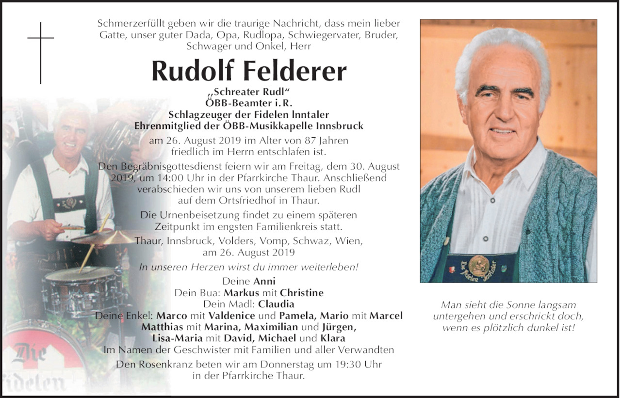 Rudolf Felderer Bild