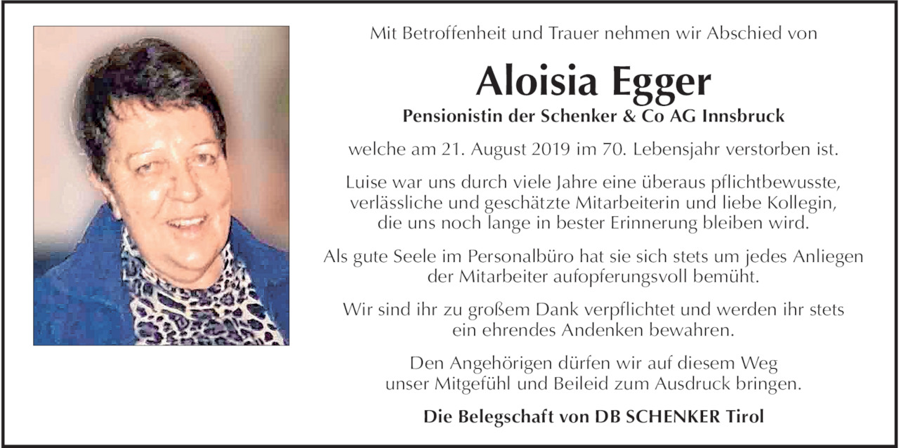Aloisia  Egger Bild
