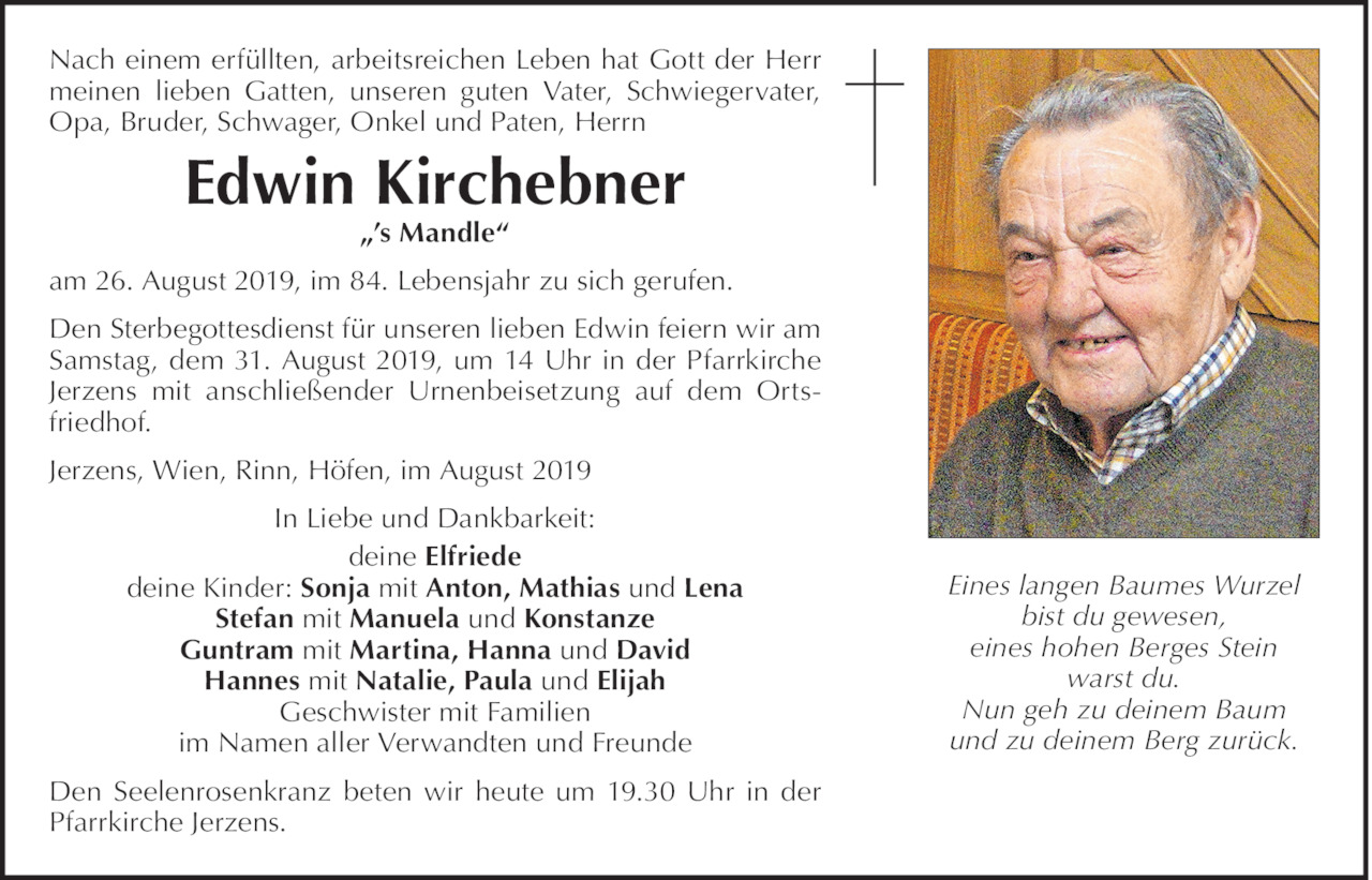 Edwin Kirchebner Bild