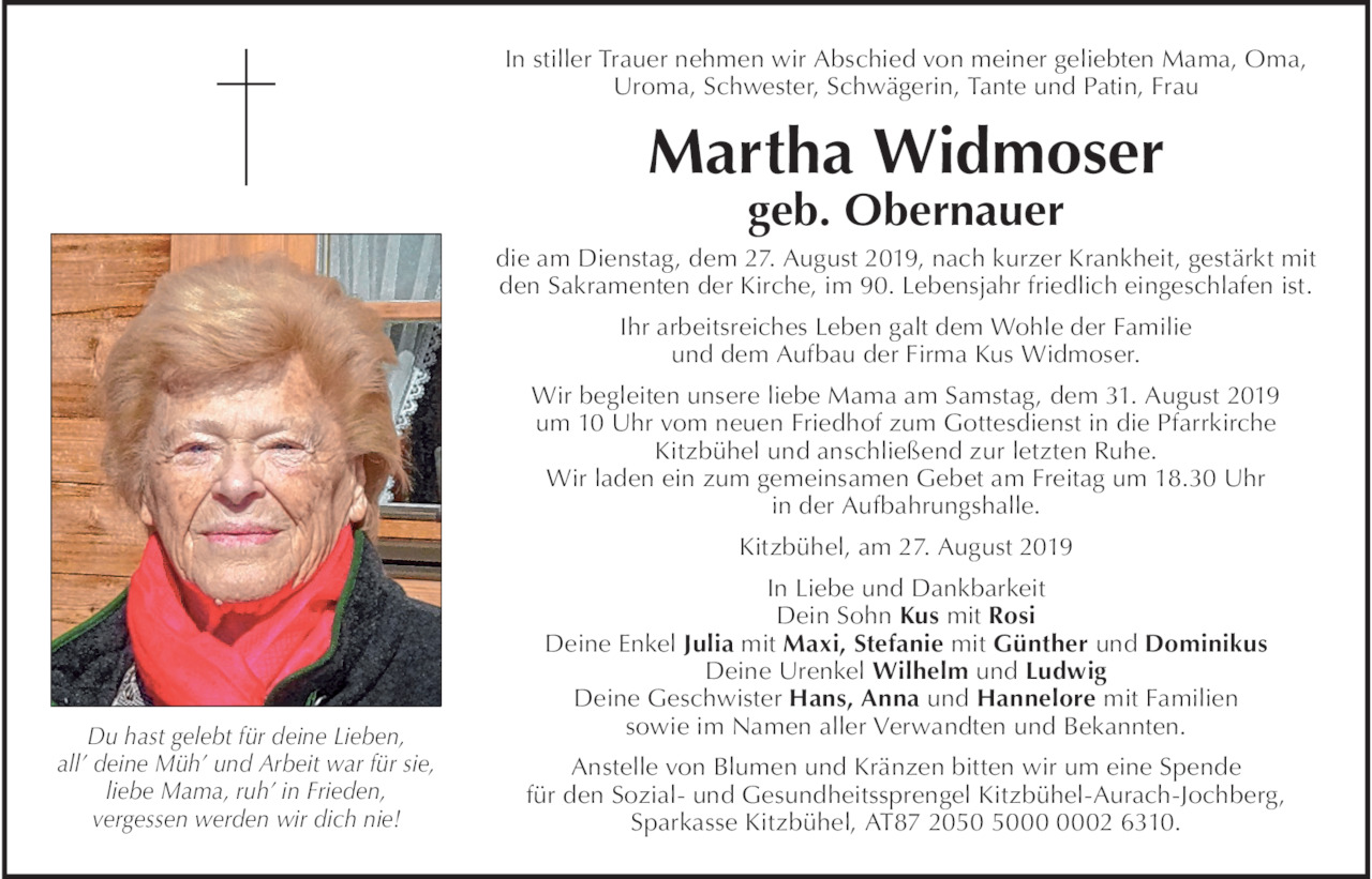 Martha Widmoser Bild