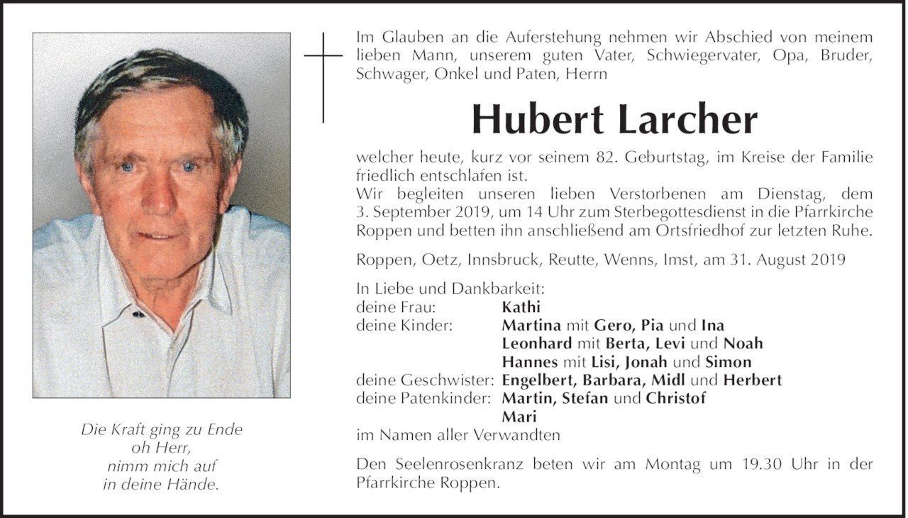 Hubert Larcher Bild