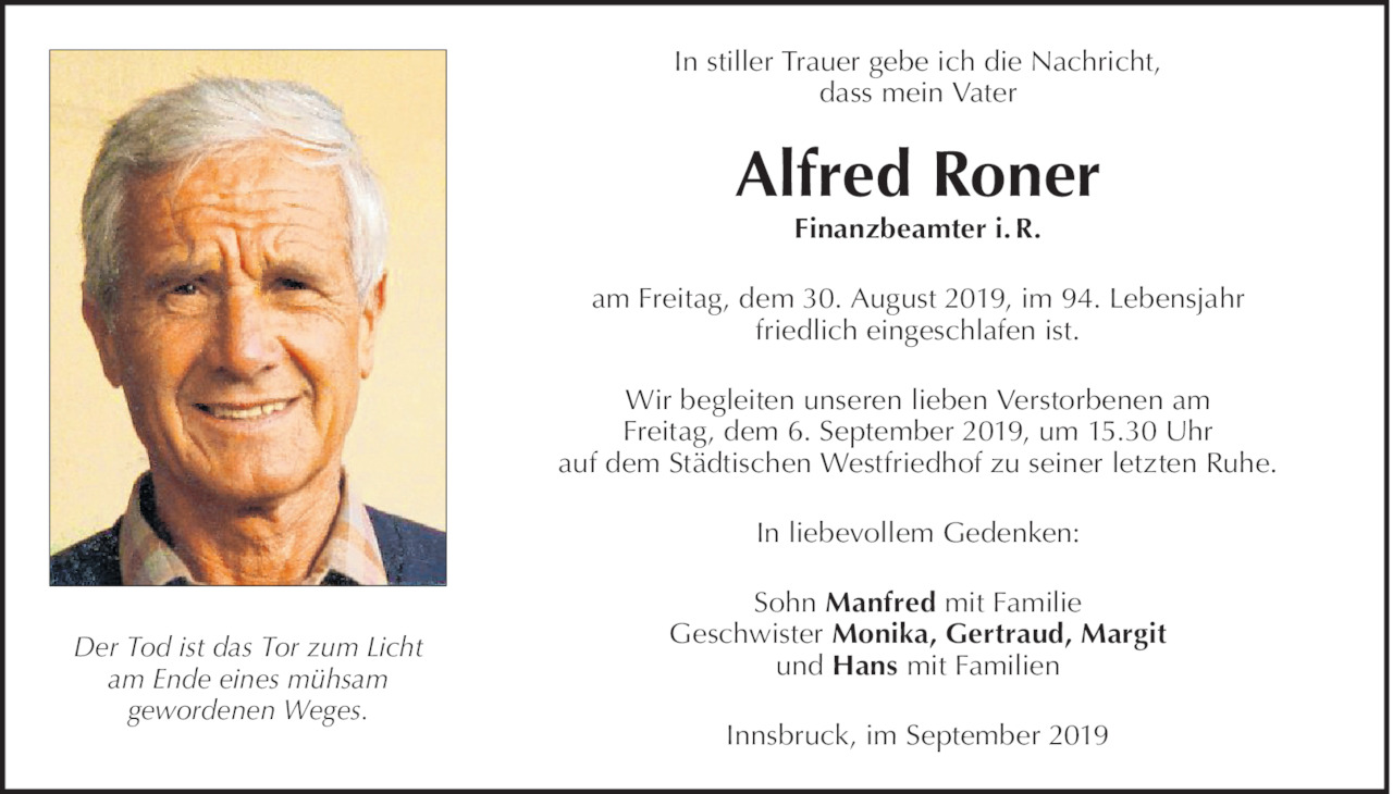 Alfred Roner Bild