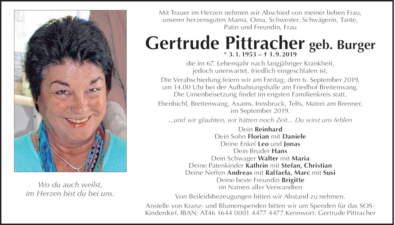 Gertrude Pittracher Bild