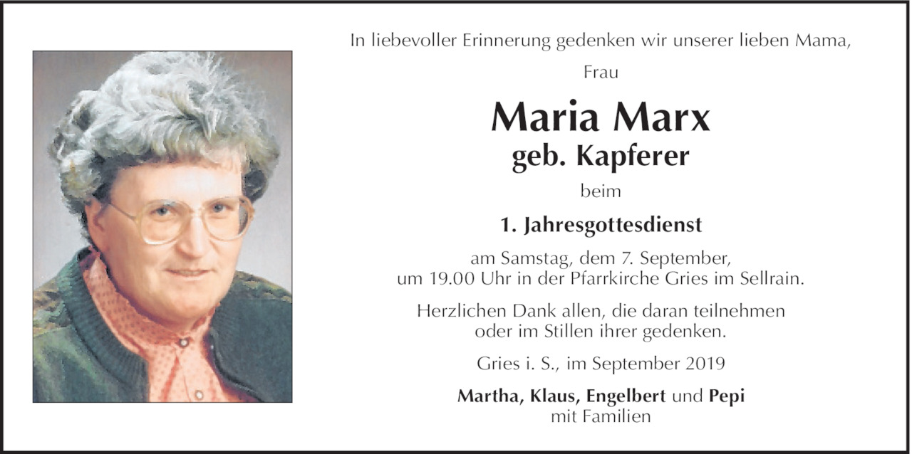 Maria Marx Bild