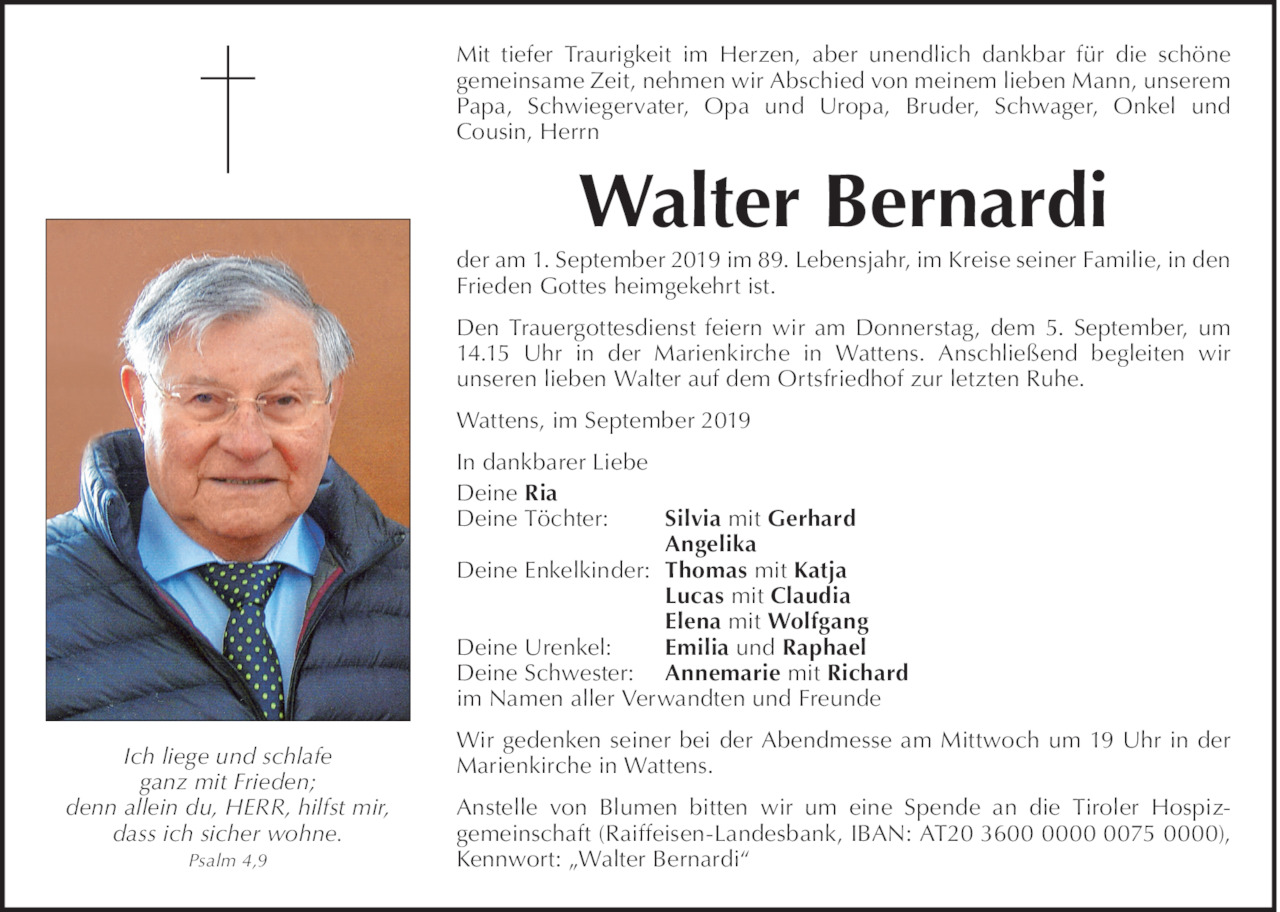 Walter Bernardi Bild