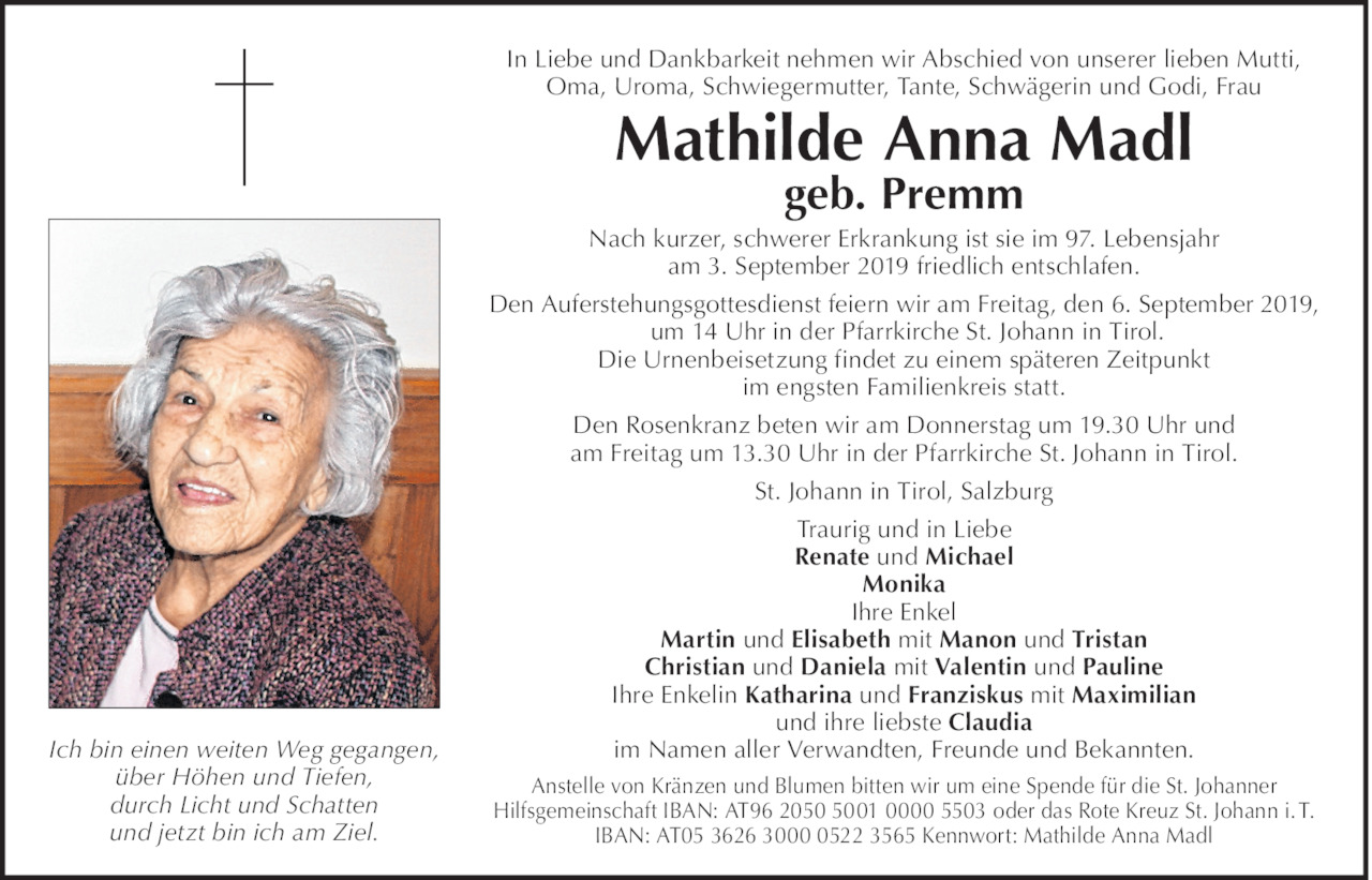 Mathilde Anna Madl Bild
