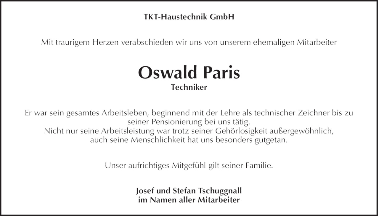 Oswald Paris Bild