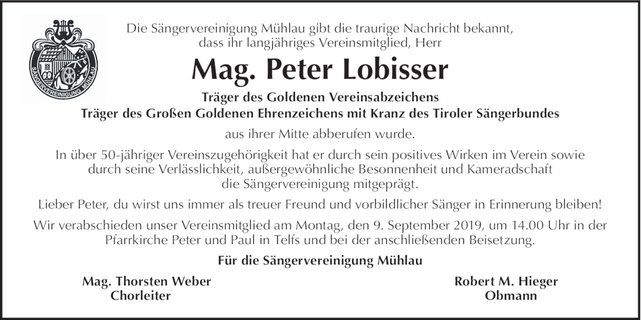 Peter Lobisser Bild