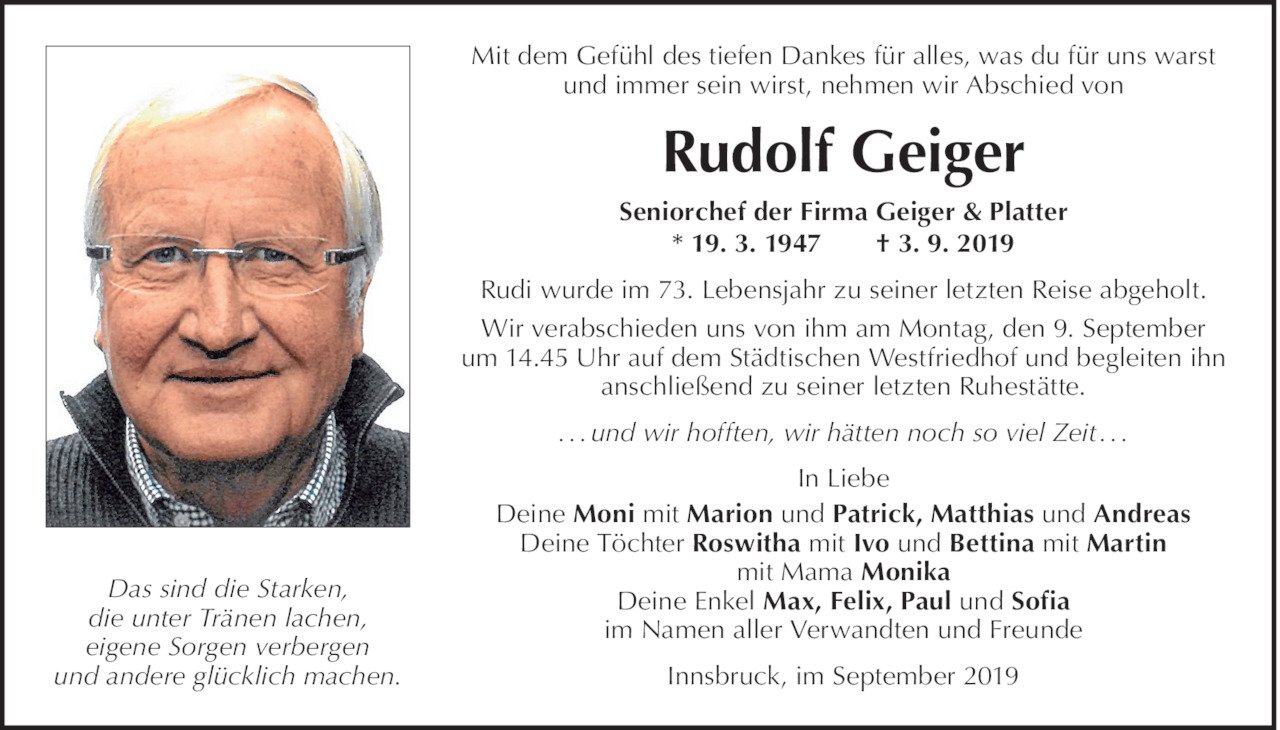 Rudolf  Geiger Bild