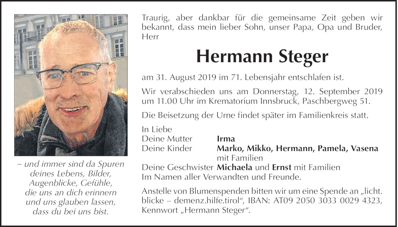 Hermann Steger Bild