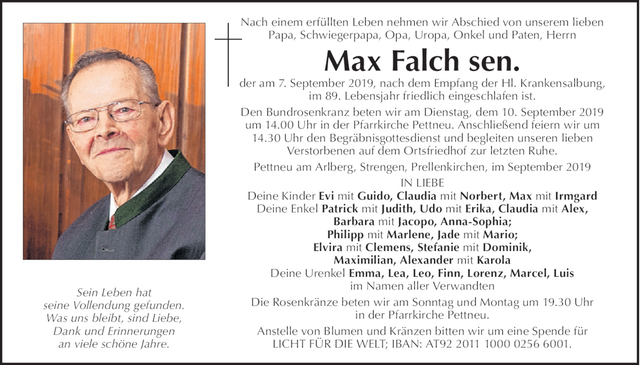 Max Falch sen. Bild
