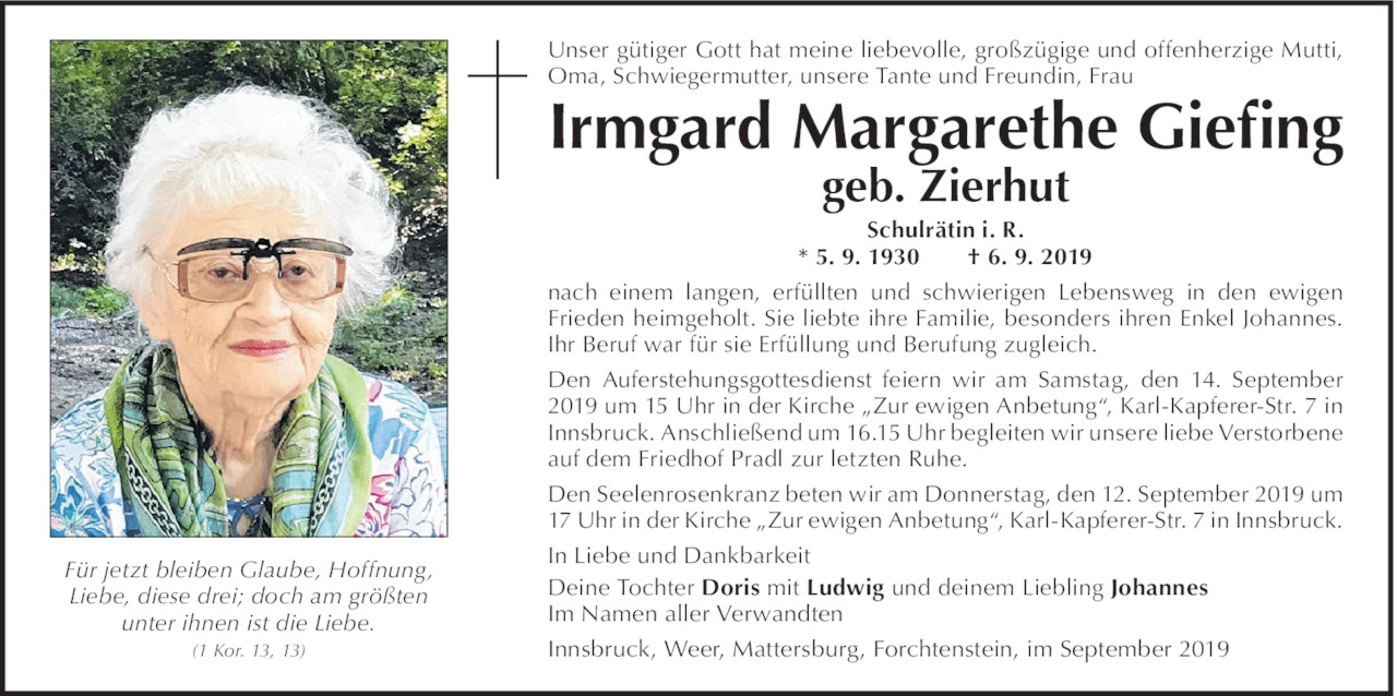 Irmgard Giefing Bild