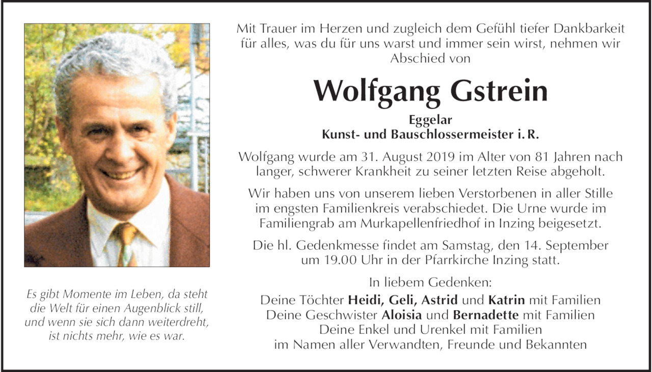 Wolfgang Gstrein Bild