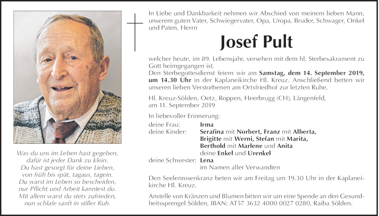 Josef Pult Bild