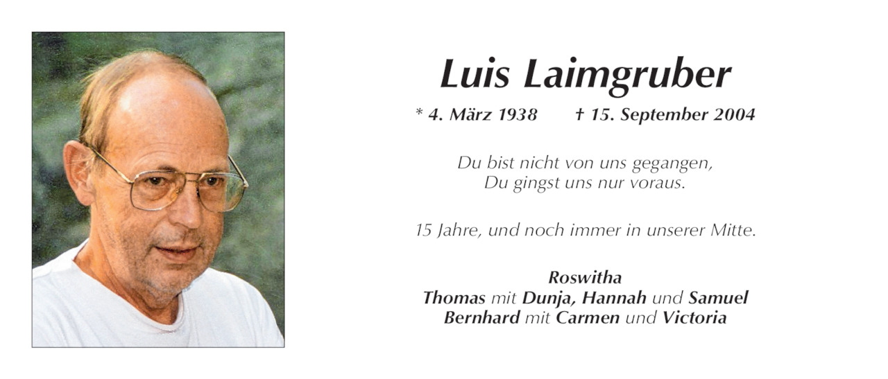 Alois Laimgruber Bild
