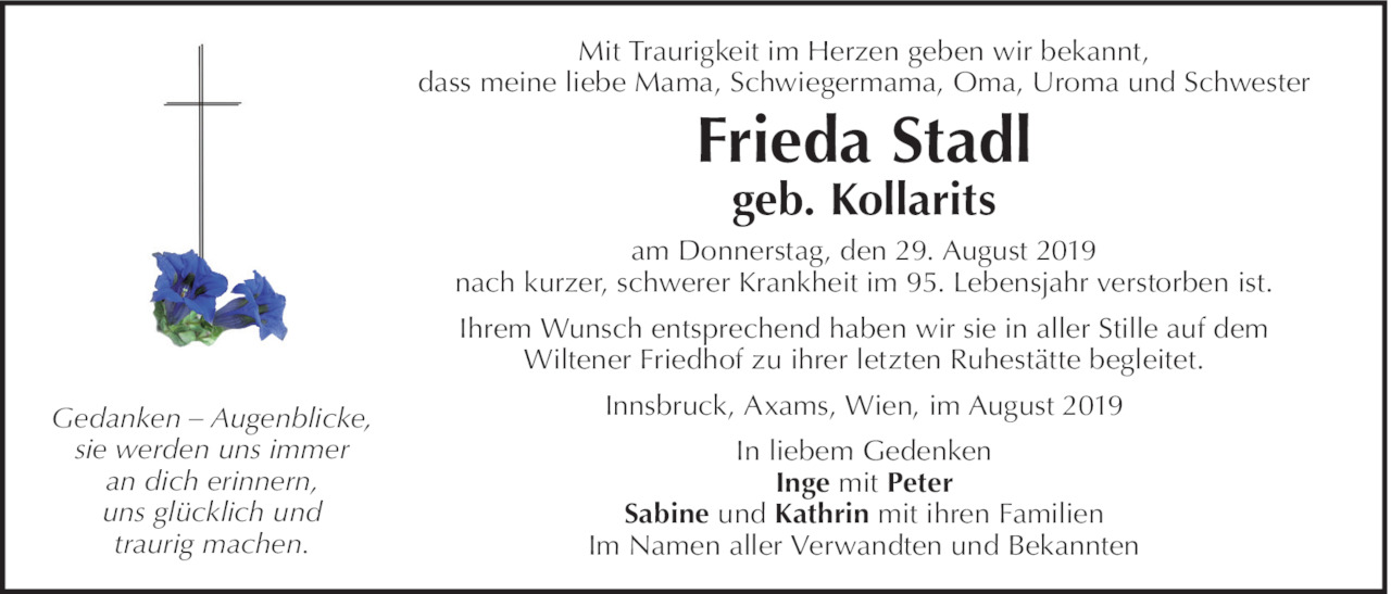 Frieda Stadl Bild