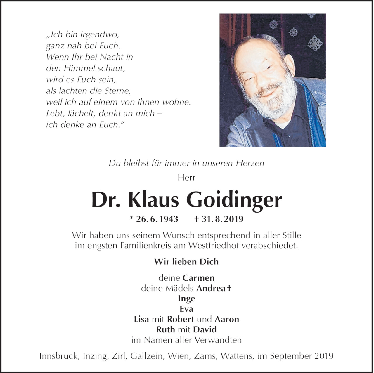 Klaus Goidinger Bild