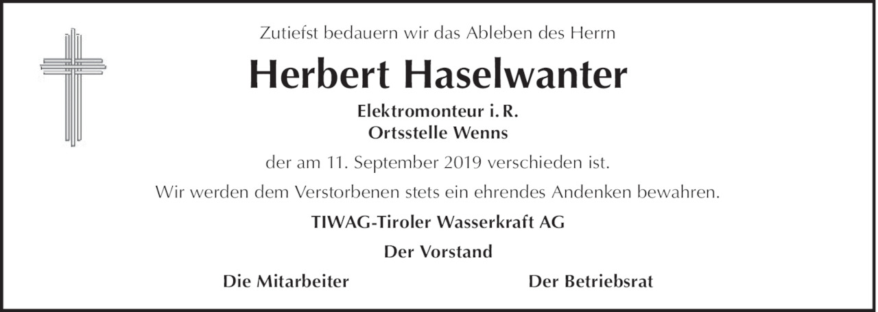 Herbert Haselwanter Bild