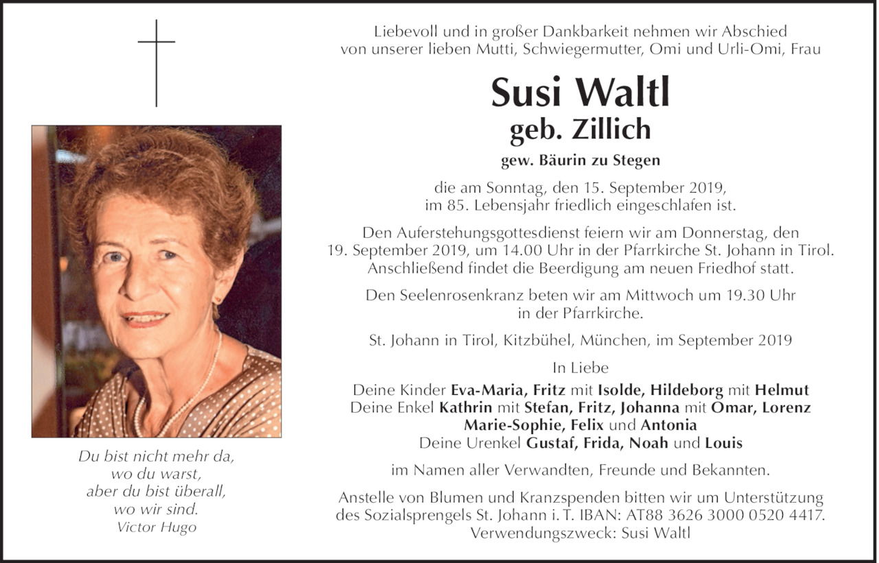 Susi Waltl Bild