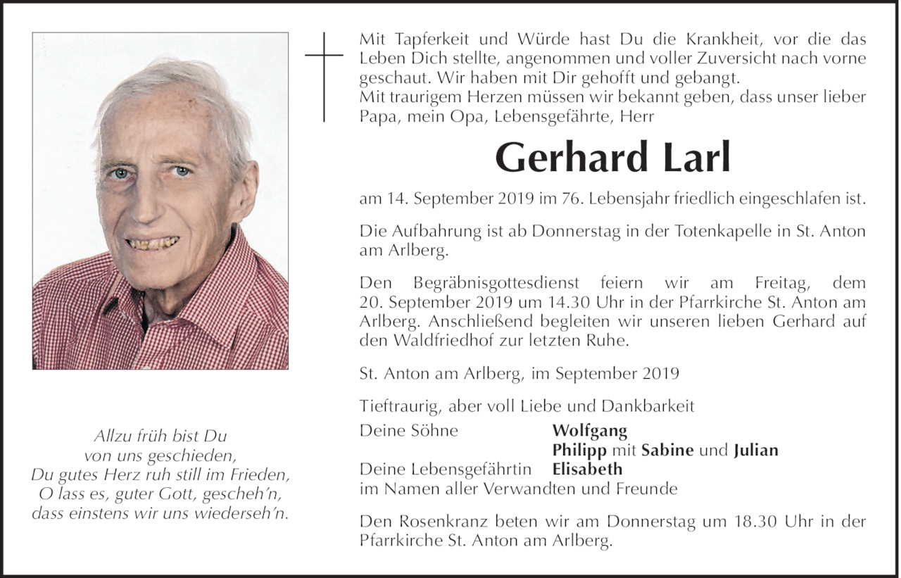 Gerhard Larl Bild