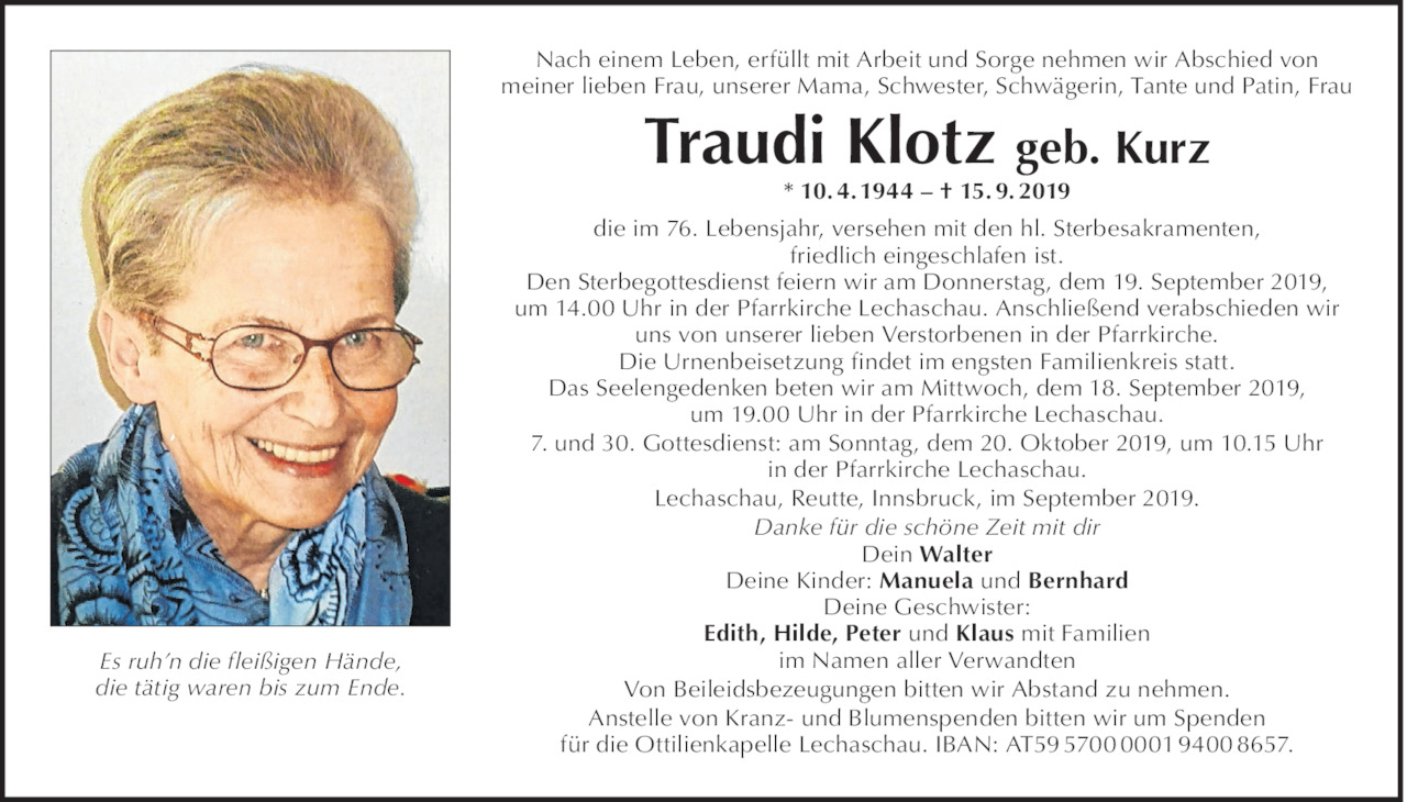 Traudi Klotz Bild