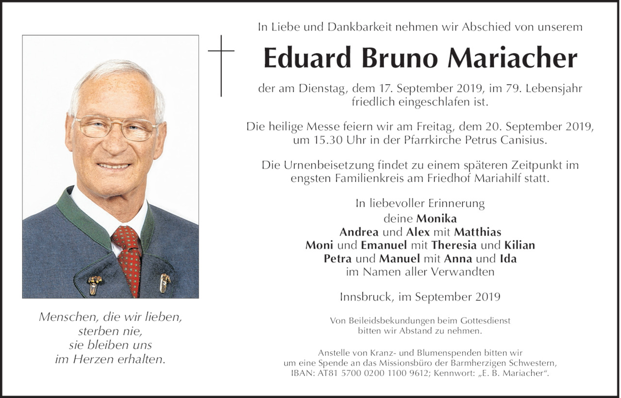 Eduard Mariacher Bild