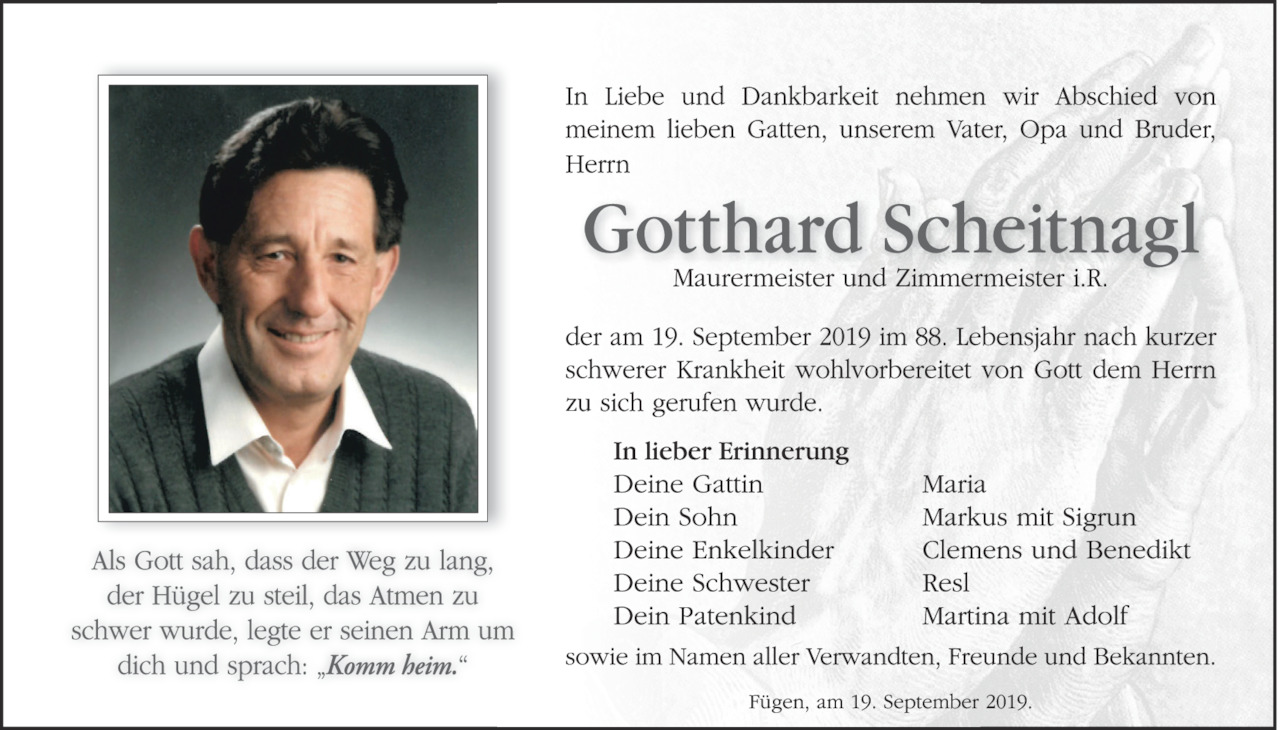Gotthard Scheitnagl Bild